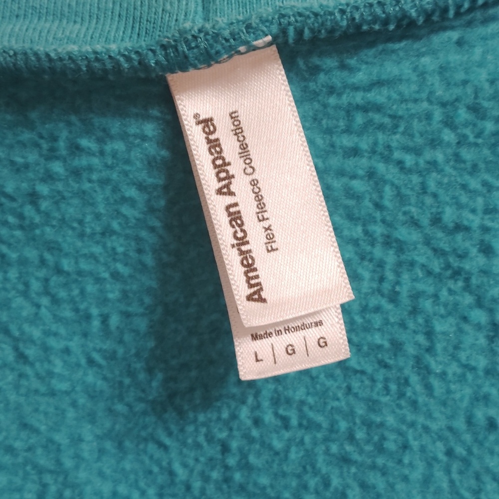 American Apparel Teal Fleece Sweatshirt